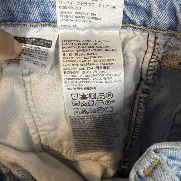 Levi's 512 Jeans Mens 29x29 Blue Denim Stretch Low-Rise Slim Taper Fit Zip Fly - Picture 14 of 15